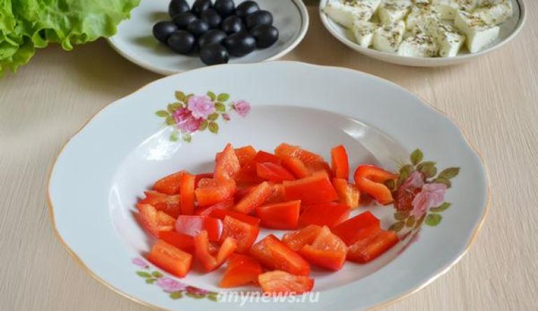Легкий овощной салат с огурцом и сыром фета Салат с сыром фетаки рецепты