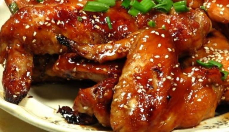 Восточный рецепт приготовления куриных крылышек с медом